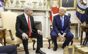 Donald Trump recebe hoje PM israelita Netanyahu para discutir Gaza e tarifas