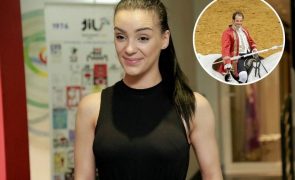 Luiza Abreu Esconde-se nas bancadas para ver João Moura Caetano: 