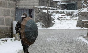 Cinco distritos sob aviso amarelo devido à queda de neve