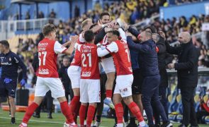 Sporting de Braga vence no Estoril e mantém-se no terceiro lugar da I Liga