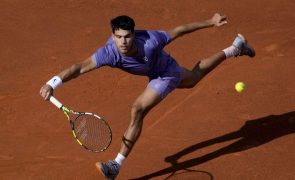 Tenista Carlos Alcaraz vai falhar o Masters 1.000 de Madrid