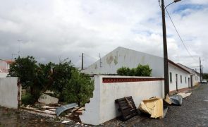 Vento forte causa danos em aldeia de Beja sem provocar feridos ou desalojados