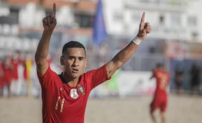 Portugal vence Mauritânia e garante 'quartos' do Mundial de futebol de praia