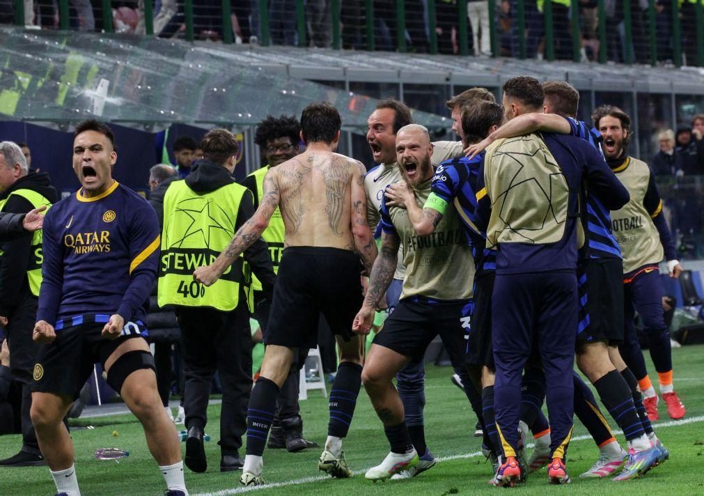 Inter vence FC Barcelona no prolongamento e está na final da 'Champions'
