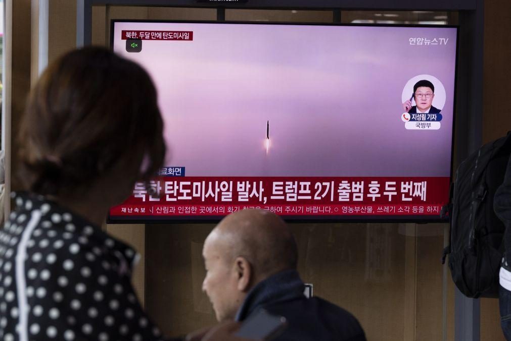 Seul diz que Pyongyang lançou vários mísseis de curto alcance para o mar do Japão