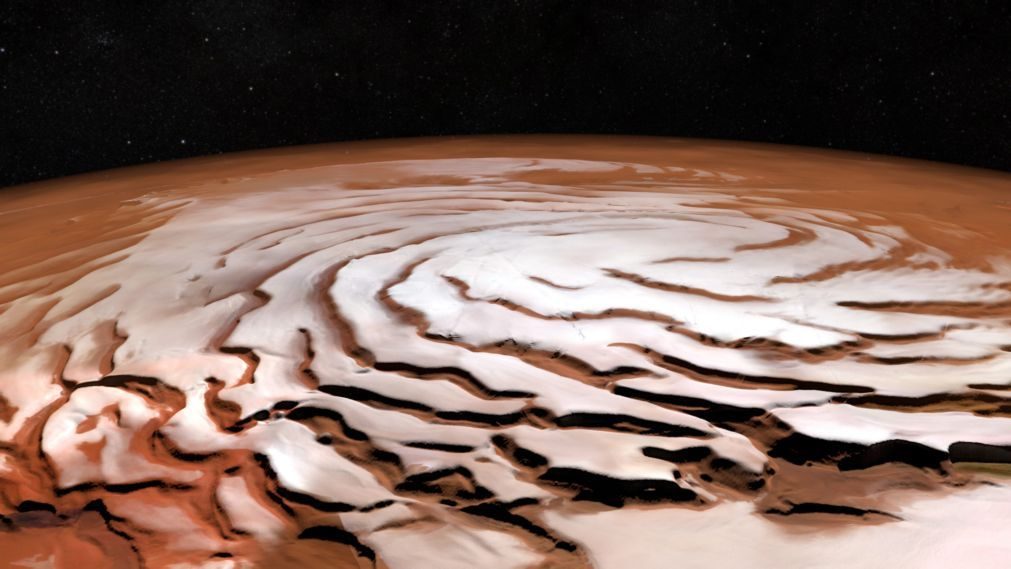 Marte tem vários depósitos de água gelada a diferentes profundidades