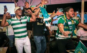 Adeptos leoninos festejam título com euforia em Luanda