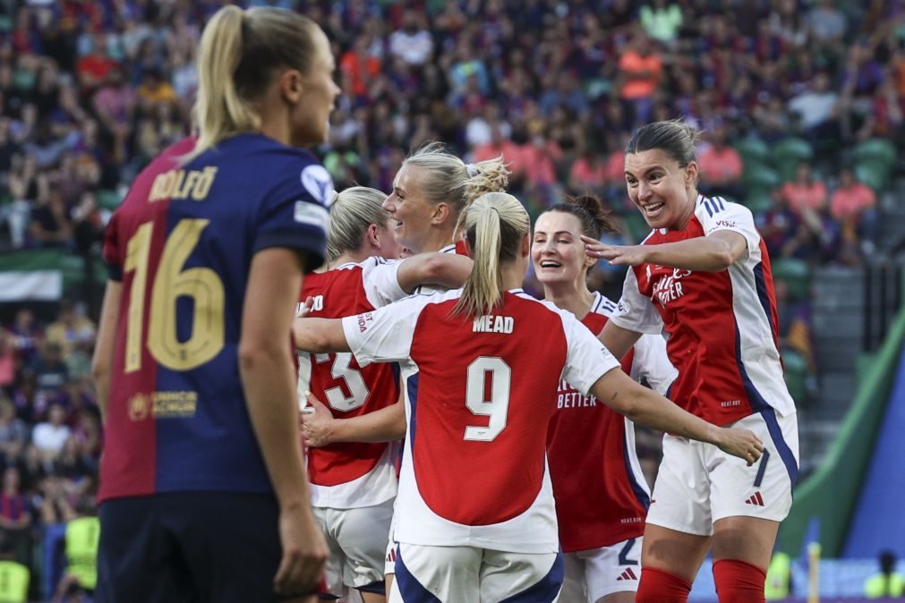 Arsenal bate FC Barcelona em Lisboa e conquista Liga dos Campeões feminina