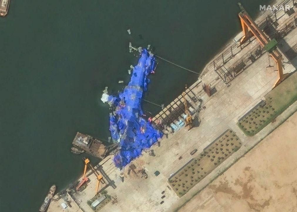 Coreia do Norte detém três dirigentes após acidente com novo navio de guerra