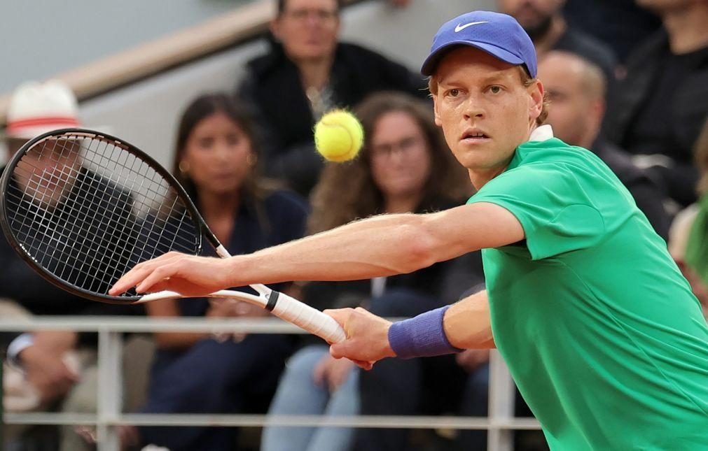 Tenista 'N.º1'  Sinner na 2.ª ronda de Roland Garros