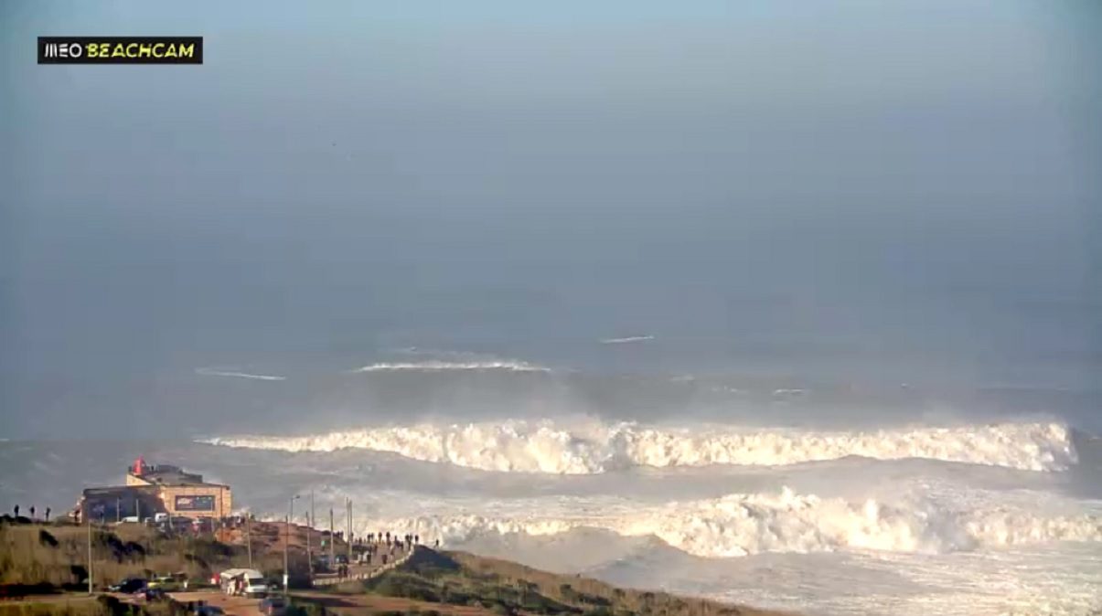 'Canhão' da Nazaré: quer ver as super-ondas em direto? Clique aqui!