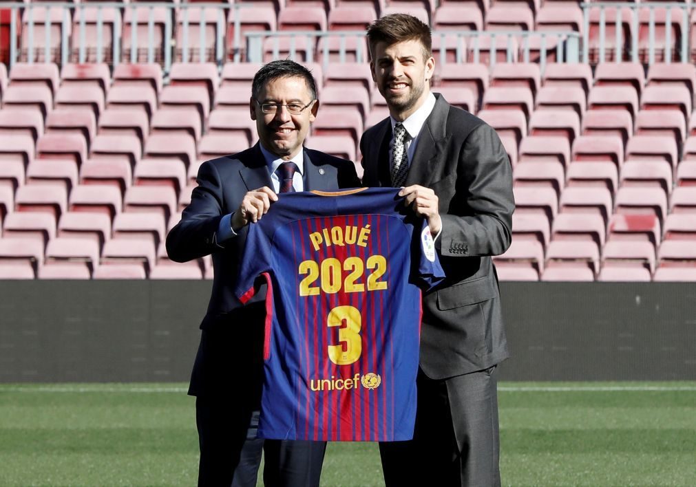 Piqué renova com FC Barcelona até 2022 e elogia o clube da sua vida