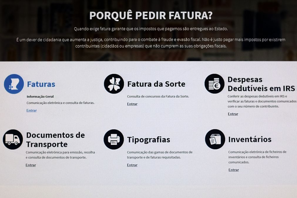 ALERTA | Termina hoje prazo para contribuintes validarem despesas no e-fatura