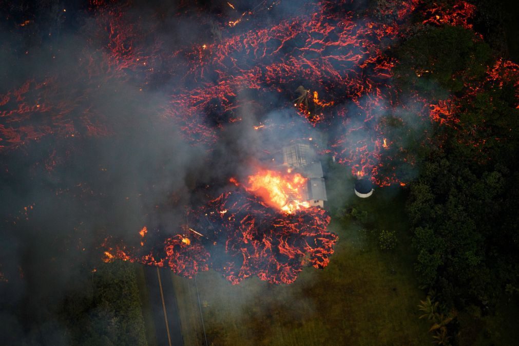 Pelo menos 21 casas destruídas por vulcão havaiano Kilauea