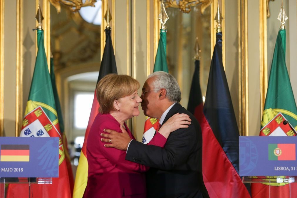 Merkel vê um Portugal «otimista», Costa destaca momento económico