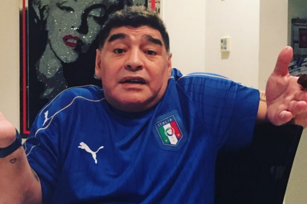 Diego Maradona internado com com anemia e desidratação mas 