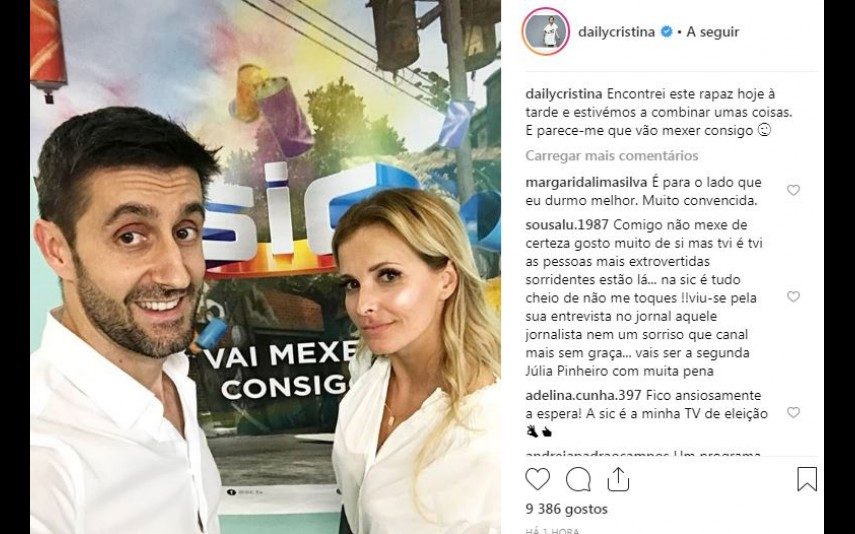 Cristina Ferreira e Daniel Oliveira reúnem-se