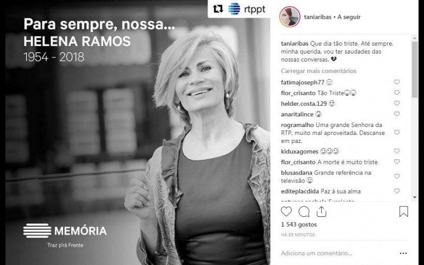 Helena Ramos Perde a luta contra o cancro aos 64 anos