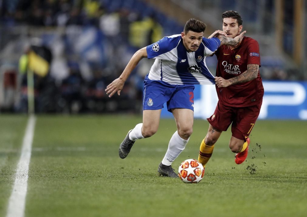 FC Porto perde por 2-1 em Roma nos oitavos da Liga dos Campeões