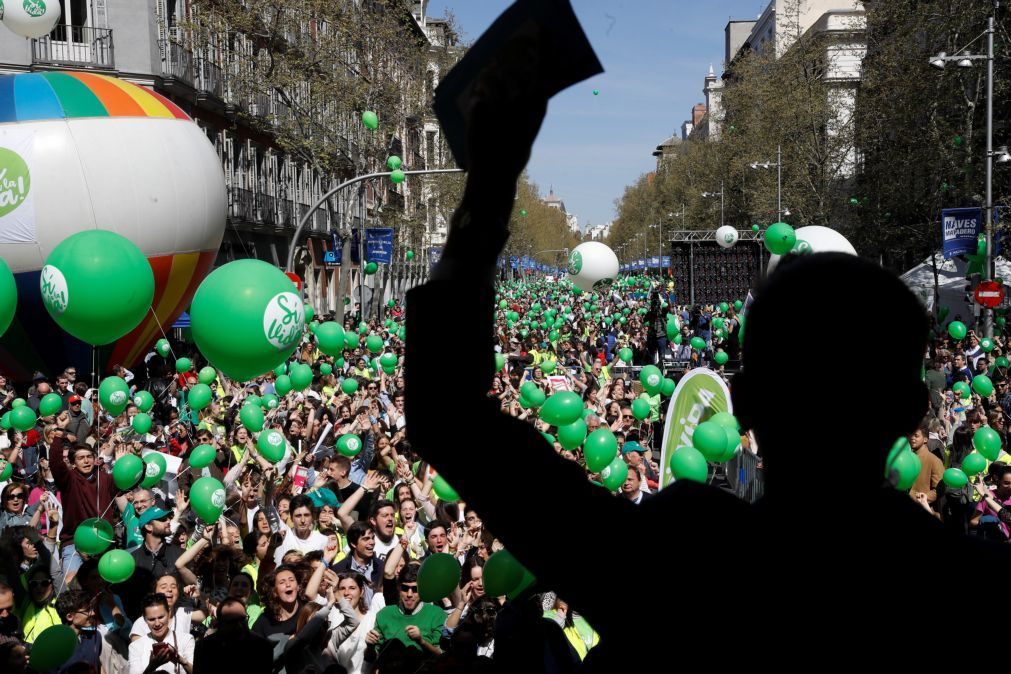 Madrid. Milhares manifestam-se contra o aborto