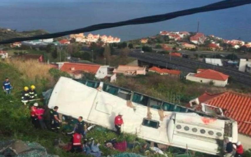 Motorista do autocarro que caiu de ribanceira na Madeira já teve alta