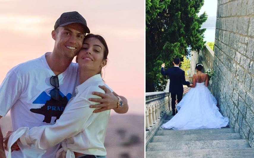 Georgina Rodríguez e Cristiano Ronaldo em hotel conhecido por ser o «paraíso» dos casamentos
