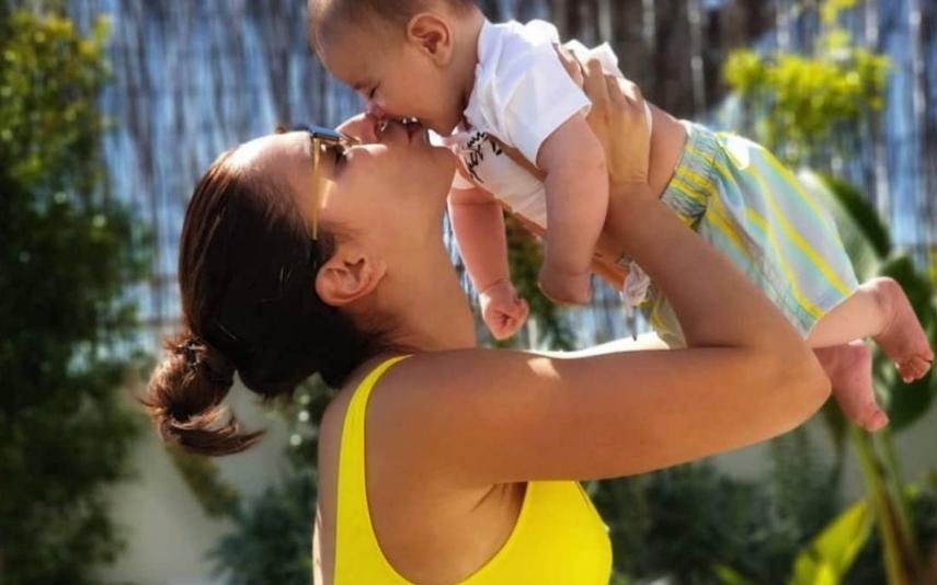 «Obrigada por me ensinares tanto» Dânia Neto celebra os 5 meses do filho com foto irresistível