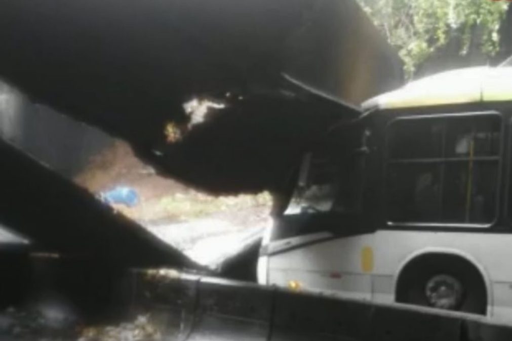 ÚLTIMA HORA | Túnel desaba sobre autocarro no Rio de Janeiro