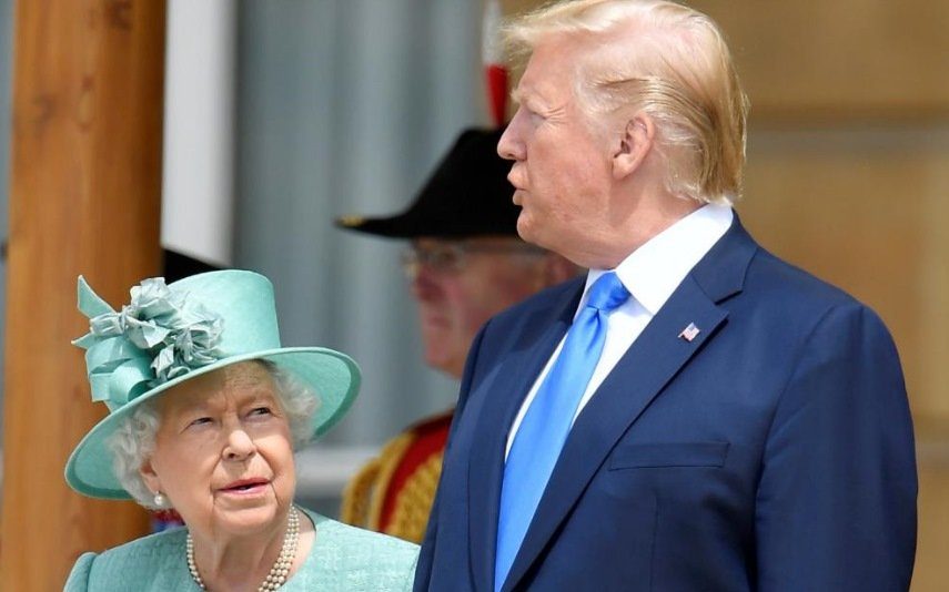 Rainha Isabel II usa tiara contra o mau-olhado em jantar com Donald Trump