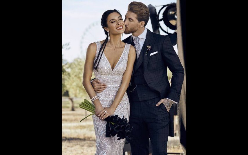 A foto inédita do casamento de Sergio Ramos e Pilar Rubio