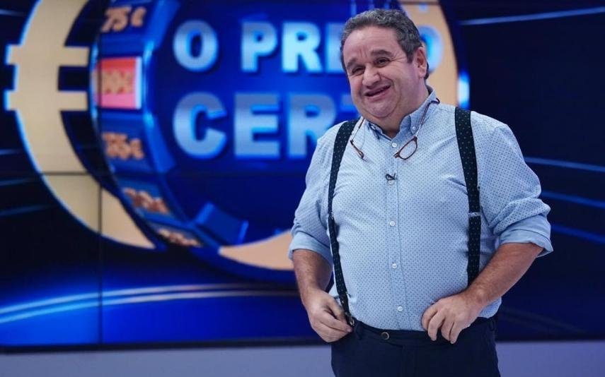 O Preço Certo palco de pedido de casamento Concorrente interrompe Fernando Mendes e declara-se à namorada