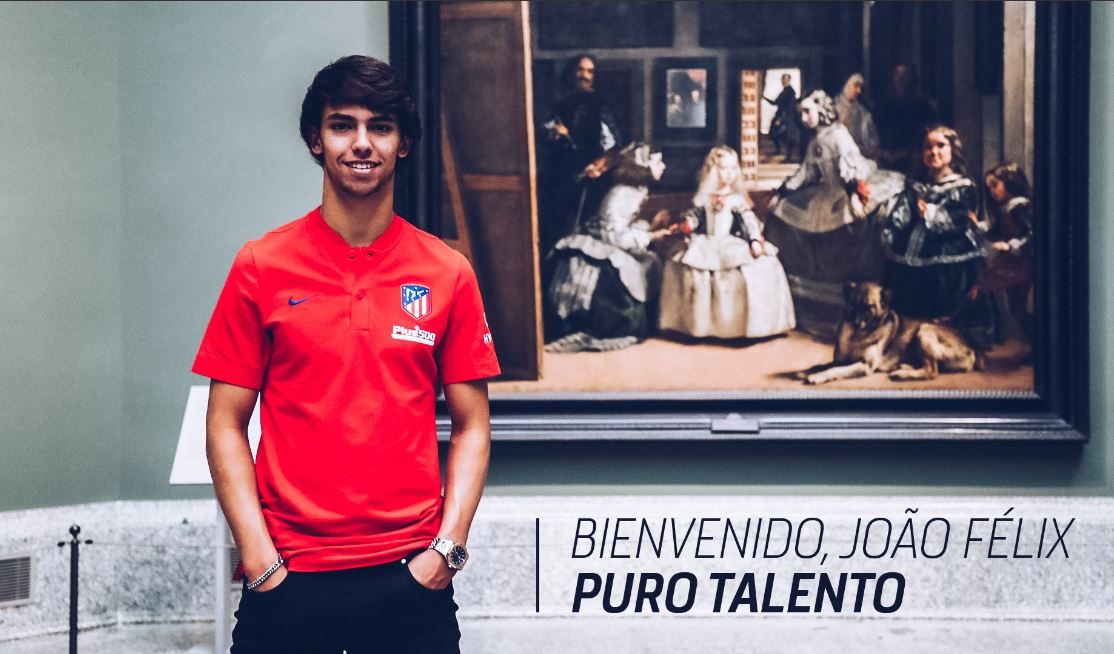 João Félix no Atlético de Madrid por 7 temporadas