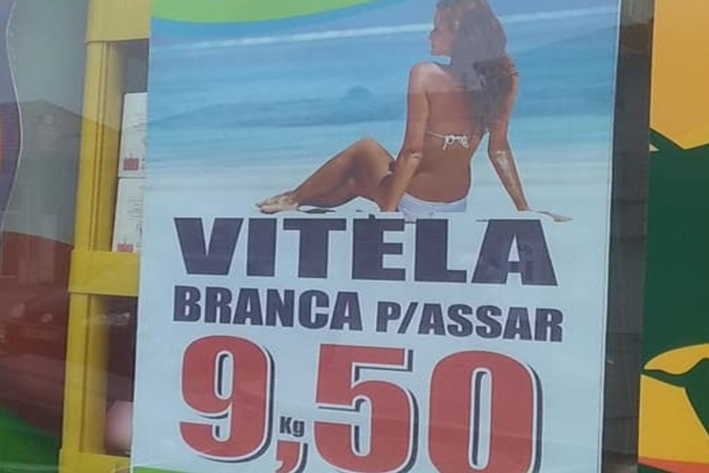 Talho faz publicidade com imagem de mulher na praia