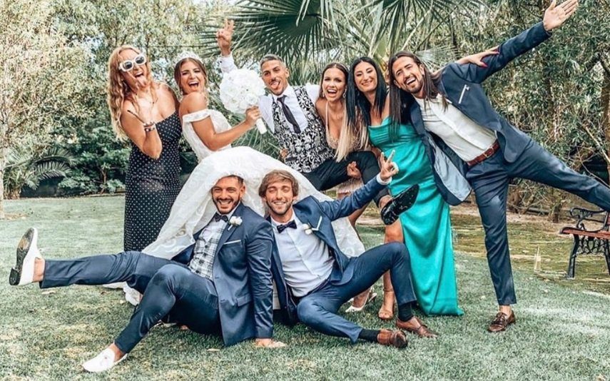 Cristiana Jesus e Cláudio Alegre Entre no casamento de arromba que durou até de madrugada