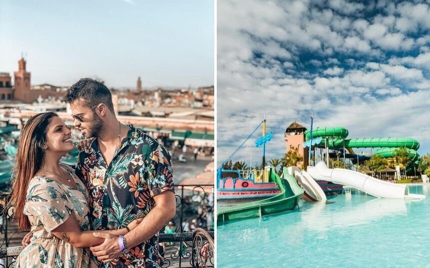 Rúben e Tatiana Boa Nova em Marrocos Entre no hotel de luxo que até um parque aquático tem