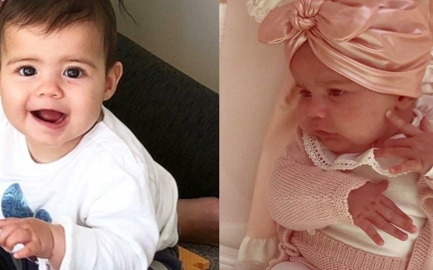 Valentina e Eva parecem irmãs Existem semelhanças entre bebé de Katia Aveiro e filha de Ronaldo