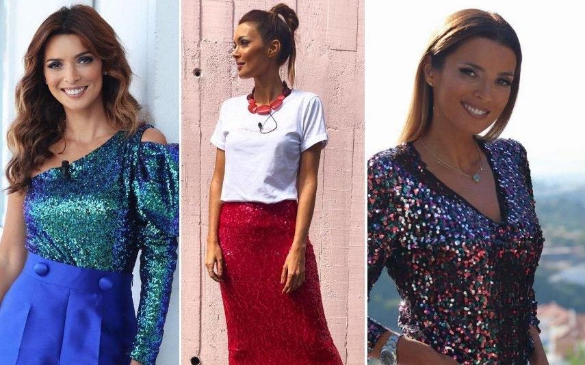 Maria Cerqueira Gomes 7 vezes em que a apresentadora comprovou que é elegante usar brilho durante o dia