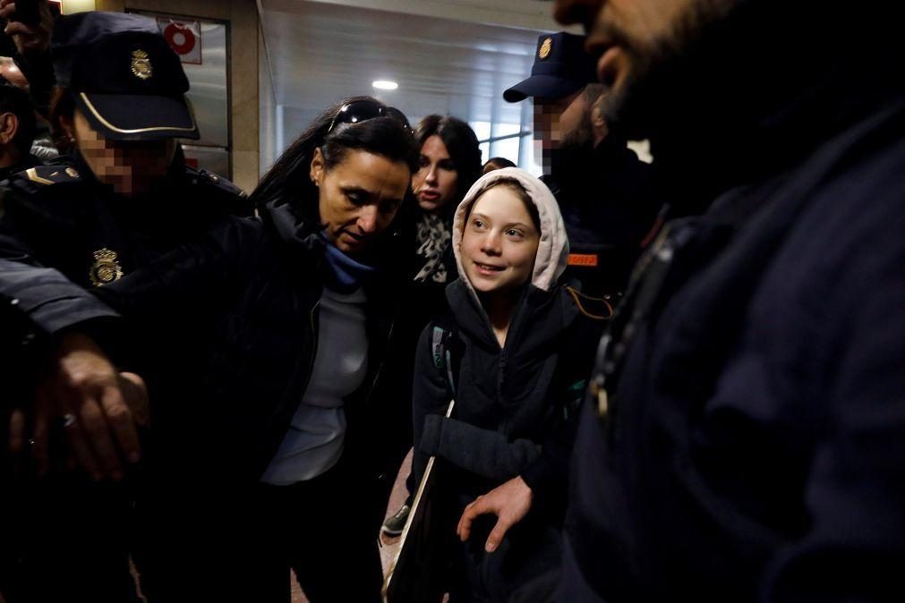 Greta Thunberg já chegou a Madrid