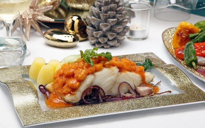O rei da mesa de Natal! Bacalhau no forno com molho de camarão