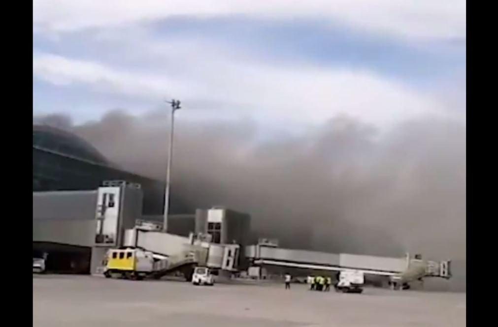 Incêndio em terminal obriga a evacuar aeroporto de Alicante [vídeo]