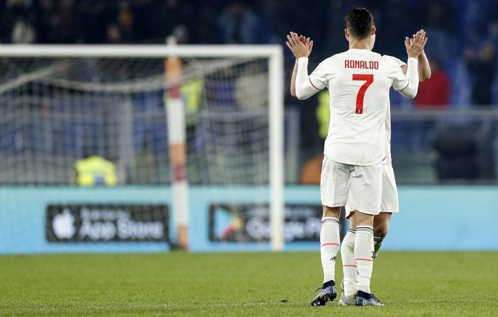 Cristiano Ronaldo falha jogo da Taça de Itália devido a crise de sinusite