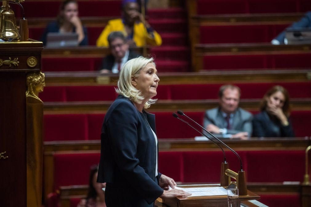 Marine Le Pen é candidata à presidência de França em 2022