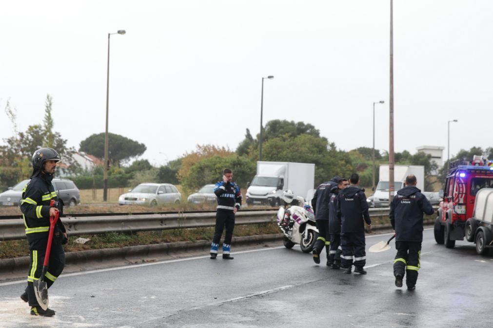 Grupo de amigos de vítima de despiste na Segunda Circular invade cemitério de mota