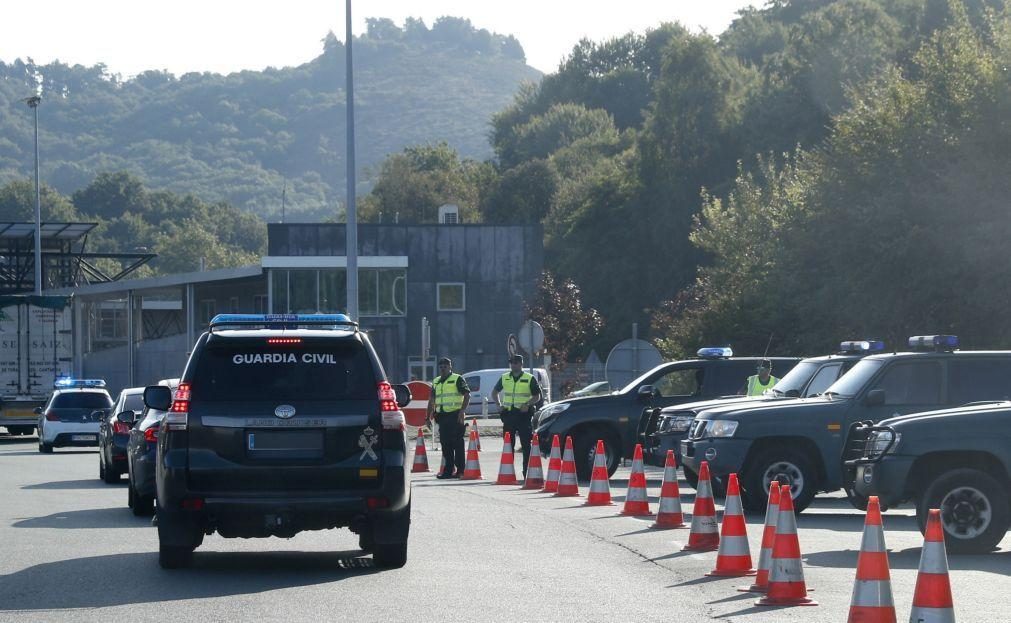 Covid-19: Guarda Civil espanhola faz controlo na fronteira entre Tui e Valença