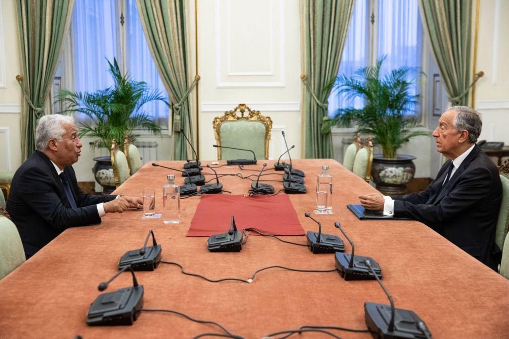 Covid-19: Presidente e primeiro-ministro estiveram reunidos em Belém