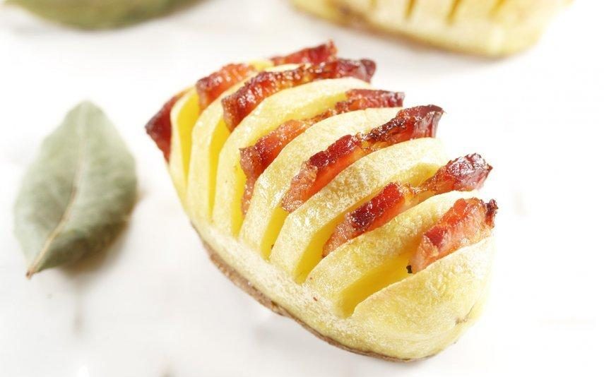 Receita de batatas recheadas com bacon