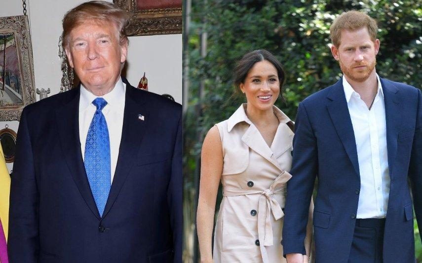 Harry e Meghan Recebidos nos EUA com mensagem envenenada de Donald Trump