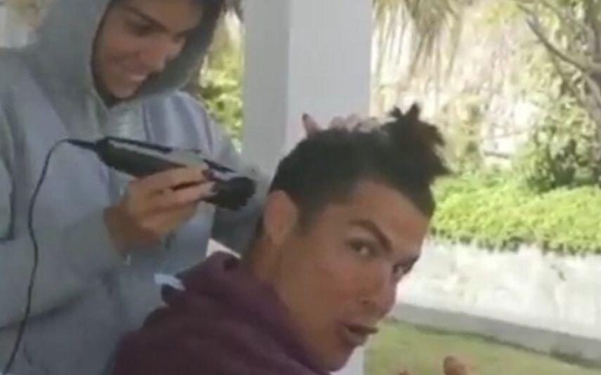Cristiano Ronaldo Põe o novo corte de cabelo nas mãos de Georgina: «Que perigo»