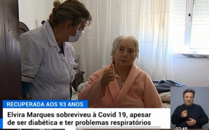 Elvira tem 93 anos e venceu a Covid-19: «Mandei-o para outro lado»