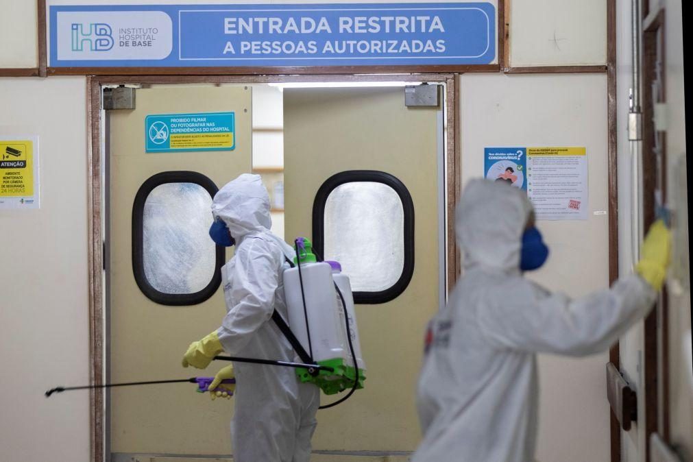 Covid-19: Hospitais brasileiros próximos da sobrelotação antes do pico da epidemia